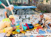 Idoso de 75 anos sofre mal súbito e cai sobre telhado enquanto fazia limpeza no Jardim Santa Rita