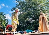 Idoso de 75 anos sofre mal súbito e cai sobre telhado enquanto fazia limpeza no Jardim Santa Rita