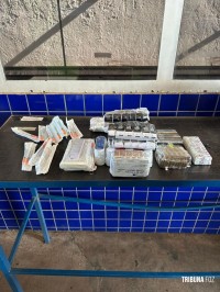 Receita Federal apreende mais de R$ 300 mil em smartphones descaminhados e diversos anabolizantes na Ponte da Amizade