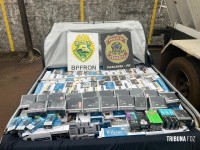 BPFRON e PF apreendem veículo carregado com cigarros, cigarros eletrônicos e anabolizantes em Céu Azul