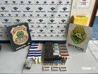 BPFRON e PF apreendem veículo carregado com cigarros, cigarros eletrônicos e anabolizantes em Céu Azul