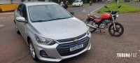 SAMU socorre motociclista após colisão na Av. Javier Koelbel