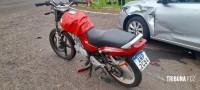 SAMU socorre motociclista após colisão na Av. Javier Koelbel