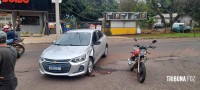 SAMU socorre motociclista após colisão na Av. Javier Koelbel