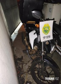 Polícia Militar recupera motocicleta roubada no centro de Foz do Iguaçu