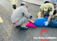 Idoso é atropelado por motocicleta que fugiu sem prestar socorro no bairro Três Lagoas
