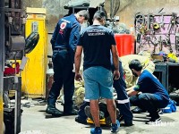 Homem cair de escada enquanto instalava câmera de segurança 