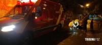 Motociclista é socorrido pelo Siate após colisão na Vila Adriana II