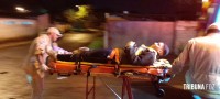 Motociclista é socorrido pelo Siate após colisão na Vila Adriana II