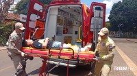 Siate socorre vítima de queda no Bairro Porto Meira