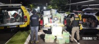 Ação integrada da PF, RF e PM resulta na apreensão de 1,5 tonelada de maconha em Foz do Iguaçu
