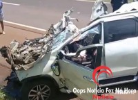 Acidente com vítima fatal e feridos graves na BR-277 entre Matelândia e Medianeira