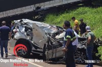 Acidente com vítima fatal e feridos graves na BR-277 entre Matelândia e Medianeira