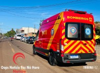 Motociclista fica ferido após colisão no Bairro Três Lagoas 