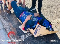 Motociclista fica ferido após colisão no Bairro Três Lagoas 