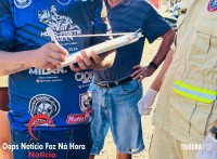 Motociclista fica ferido após colisão no Bairro Três Lagoas 