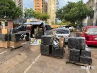 PF, PM e Marinha apreendem eletrônicos e cigarros eletrônicos na Vila Carimã em Foz do Iguaçu