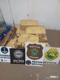 Ação conjunta da PF, PM e PC apreende 182,6 Kg de maconha em Foz do Iguaçu
