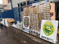 PF e PM apreende carga ilegal após fuga e perseguição policial em Foz do Iguaçu
