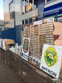 PF e PM apreende carga ilegal após fuga e perseguição policial em Foz do Iguaçu