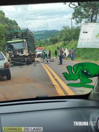 Jovem morre em colisão frontal entre Vera Cruz do Oeste e São Pedro do Iguaçu