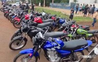 Operação policial apreende 60 motos que faziam racha no Paraguai