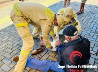 Motociclista fica ferido em acidente entre moto e carro no Três Lagoas