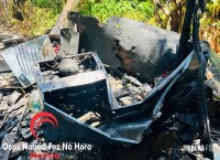 Barraco pega fogo e cachorrinho é salvo pelos bombeiros no Jardim IPÊ