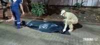 Morador de rua é encontrado morto em via pública no centro de Foz do Iguaçu Morador de rua é encontrado morto em via pública no centro de Foz do Iguaçu