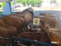BPFRON, PF e RF apreendem dois caminhões carregados com 30 toneladas de cobre em Santo Antônio do Sudoeste
