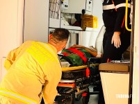 Motociclista sofre fratura exposta após colisão no Jardim Copacabana 