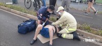 Idoso de 68 anos é socorrido pelo Siate após queda de motocicleta na Av. General Meira