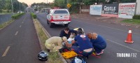 Idoso de 68 anos é socorrido pelo Siate após queda de motocicleta na Av. General Meira