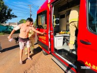 Briga violenta entre irmãos deixa um esfaqueado e outro ferido com braço quebrado no Bairro Cidade Nova 
