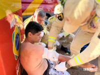 Briga violenta entre irmãos deixa um esfaqueado e outro ferido com braço quebrado no Bairro Cidade Nova 