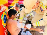 Briga violenta entre irmãos deixa um esfaqueado e outro ferido com braço quebrado no Bairro Cidade Nova 