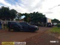 Forças policiais apreendem aproximadamente 5 toneladas de maconha escondidas em uma casa no distrito de Sub-Sede em Santa Helena