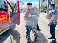 Troca de tiros com a Guarda Municipal termina com um baleado e comparsa preso 