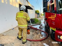 Bombeiros controlam rapidamente incêndio que atingiu depósito de mercado no Bairro Morumbi