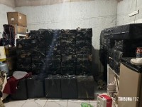 PF, PM, PC e Marinha apreendem 50 mil maços de cigarro paraguaio em Foz do Iguaçu