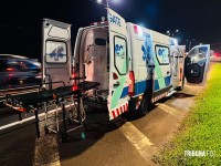 Acidente na BR-277 deixa duas pessoas feridas no retorno da Icavel 