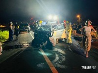 Ford Ka e Ranger colidem de frente e deixam vítimas em estado grave em Foz