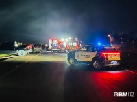 Ford Ka e Ranger colidem de frente e deixam vítimas em estado grave em Foz