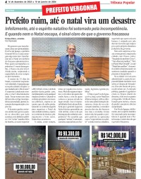 Prefeito ruim, até o natal vira um desastre