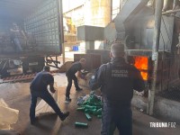 Policia Federal incinera mais de 8 toneladas de drogas apreendidas na região da tríplice fronteira