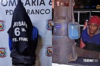 Dois homens são presos após serem flagrados por câmeras roubando uma bomba d