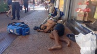 "Turista" argentino é agredido a pauladas em plena Av. Brasil