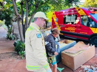 Mulher fica ferida no rosto após ataque com arma branca no Lagoa Dourada