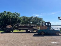 BPFRON apreende embarcação, veículo e 3 mil pacotes de cigarros no Lago de Itaipu