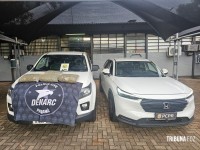 DENARC apreende maconha e haxixe totalizando 291 Kg na BR-277 em Céu Azul